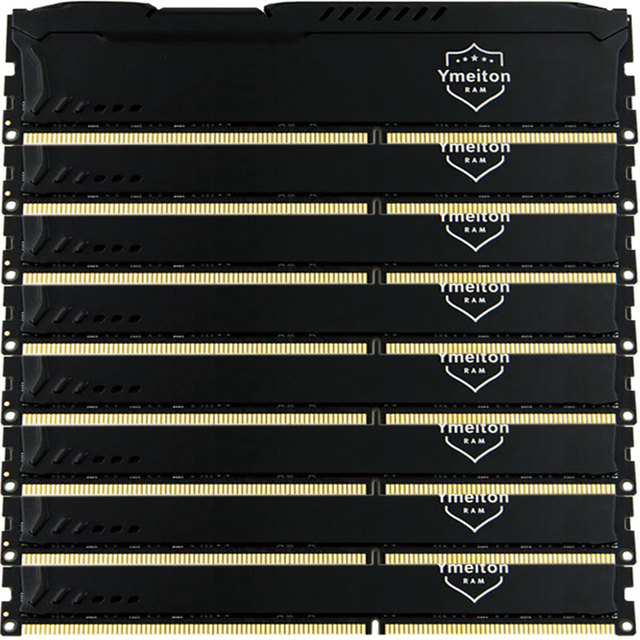 Memorias RAM DDR4 4GB with Heat Sink UDIMM PC4 2666MHZ 3200MHZ DDR4 RAMs 4GB for Desktop Computer Ymeiton PC4 OEM RAM DDR4 4GB
