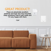 Soporte de Pared de Plástico ABS Blanco Bangcheer para TP-Link Deco X10/X15/X20/X60/X50/X55 WiFi 6 Mesh, Organizador de Cables, 1 Unidad