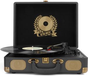 Tourne-disque vinyle 3 vitesses à <span class=keywords><strong>prix</strong></span> <span class=keywords><strong>d</strong></span>'usine, lecteur de disques à entraînement par courroie Bluetooth, phonographe LP sans fil <span class=keywords><strong>d</strong></span>'entrée de gamme pour les boutiques en ligne - Product Image 1