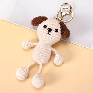 Handmade Knitted Crochet Carrot Bear Bunny Rabbit Pig Dog Puppy <b>Frog</b> tiger Sheep Doll <b>Bag</b> Charm Cute Amigurumi Animal Keychain - Product Image 3