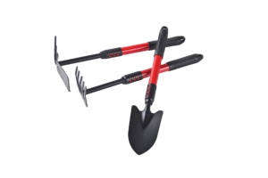 ओम 4 पीसी विस्तारित मोटा लोहे की छील पत्ती रेक फार्म होय बगीचे हाथ उपकरण सेट - Product Image 6