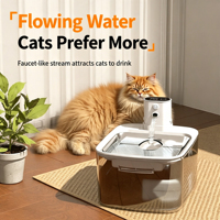Fontaine à eau sans fil pour chat ChongxinIOT, 3,2 L, alimentée par batterie, filtre à 5 étapes, 3 modes, plateau en acier inoxydable 304