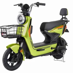 Scooter eléctrico de ocio urbano, ciclomotor, bicicleta eléctrica, logotipo personalizado de acero, Motor de cubo trasero de 48V, batería de plomo-ácido, Bicicleta electrónica