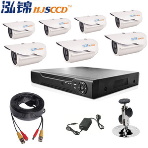 Hjsccd 7 ช่องระบบเฝ้าระวัง H.264 Dvr พร้อมกล้อง 7 ตัวการมองเห็นตอนกลางคืนกันน้ำการตรวจจับการเคลื่อนไหวชุดรักษาความปลอดภัยภายในบ้าน - Product Image 1