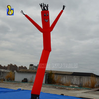 Danseur gonflable de ciel de ballon de danse de publicité de sourire et de bas