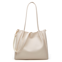 Neue Trendige Koreanische Version Damen Sommer Große Kapazität Crossbody Shopper Tasche PU-Leder Reißverschluss Shopping Einfarbig Damenhandtasche