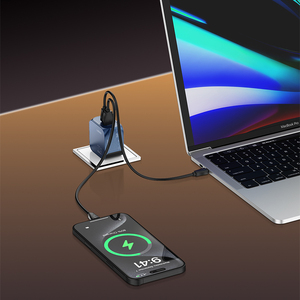Cargador Móvil Portátil LDNIO Q5 33W GaN con Cable Tipo <span class=keywords><strong>C</strong></span> USB-<span class=keywords><strong>C</strong></span> y 3 Puertos USB para Celular - Product Image 3