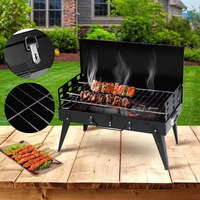 Ensemble de barbecue portable d'extérieur facilement assemblable, barbecue au propane avec outils, barbecue pliable portable pour le camping et les pique-niques