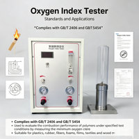 Appareil de test précis de l'indice d'oxygène, système de mélange de gaz stable, dispositif de test de inflammabilité des polymères en laboratoire