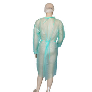 Производитель Xiantao, универсальное пальто с открытой спиной, химиотерапевтические халаты, одноразовые изолирующие халаты зеленого цвета - Product Image 6