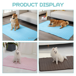 Hot Selling Summer Breathable Cat <strong>Dog</strong> <strong>Cooling</strong> Mat Washable Ice Silk Pet Sleeping <strong>Pads</strong> - Product Image 5