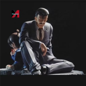 Figura de Kogoro Mouri Durmiendo de <span class=keywords><strong>Detective</strong></span> <span class=keywords><strong>Conan</strong></span>, Estatua de Anime, Modelo en Pose Sentada, Decoración de Escritorio - Product Image 1
