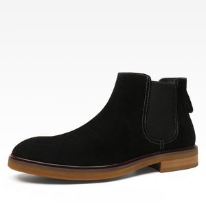 Zapatos de Cuero con Punta en Pico para Hombre, Zapatos Formales de Negocios de Cuero Genuino, Zapatos de Novio para Boda, Zapatos Derby con Suela Gruesa para Aumentar la Estatura - Product Image 1