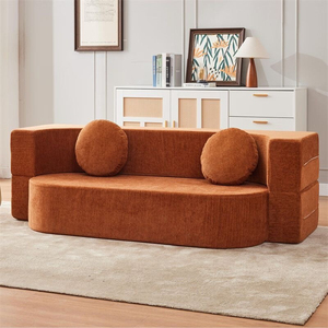 Sofá Modular de Tres Plazas con Compresión <span class=keywords><strong>al</strong></span> Vacío, Tapizado, para Sala de Estar, Apartamento, Hotel, Plegable, de Doble Uso, Tamaño Pequeño - Product Image 1