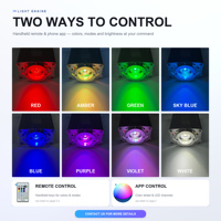 JIACHEN DC12V-24V Twinkle 16W Éclairage LED à fibres optiques en alliage d'aluminium contrôlé par application, éclairage d'ambiance pour sièges de voiture RGBW à intensité variable