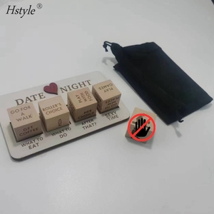 Fecha <span class=keywords><strong>de</strong></span> madera Dados <span class=keywords><strong>de</strong></span> noche Fecha <span class=keywords><strong>de</strong></span> madera Ideas <span class=keywords><strong>de</strong></span> noche Juego <span class=keywords><strong>de</strong></span> dados <span class=keywords><strong>Pareja</strong></span> romántica Forparty - Product Image 2