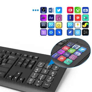 Chiave LCD visual tastiera personalizzabile Gaming, office, macro keyboard solutions Stream Deck module tastiera incorporata