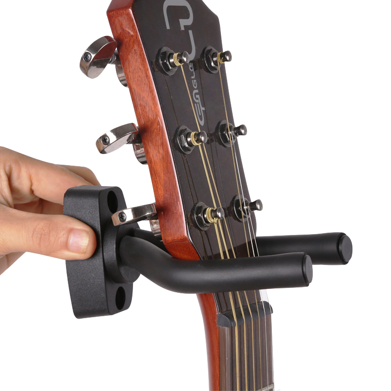 Soporte Guitarra Pared Para Colgar Soporte de pared Guitarra Negro, 5 Piezas Tamaño Ajustable Gancho de Guitarra para Instrumentos Como Guitarra Ukulele Gancho de pared para Guitarra