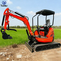 Fabricant de mini-excavatrices YUNTU, excavatrice de 2 tonnes à vendre
