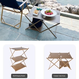 Organizador de Almacenamiento Colgante Triangular para <span class=keywords><strong>Camping</strong></span>, Mesa Exterior Multiusos, Tendedero de <span class=keywords><strong>Ropa</strong></span>, <span class=keywords><strong>Mueble</strong></span> de Estantería Triangular Estable - Product Image 3