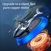 Désodorisant de voiture de luxe au design moderne, désodorisant solaire en forme d'hélicoptère, parfum pour voiture à évaporation naturelle