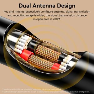 Daytech Flash Chuông cửa không dây tự tạo ra điện không thấm nước nút bấm dễ dàng để cài đặt cắm trong thiết kế - Product Image 4