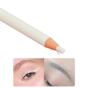 Lápiz de mapeo de cejas blanco, cera suave para marcar la piel, para diseño de cejas con microblading y PMU - Product Image 1