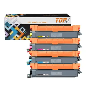 Topjet TN229 컬러 토너 카트리지 TN 229 TN-229 형제 HL-L8230CDW L8240CDW MFC-L8340CDW 프린터 호환 칩