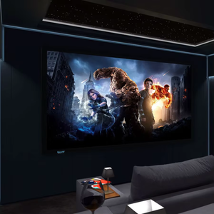 Écran de projection ALR à cadre fixe plat de 60 mm de largeur, matériau Obsidian Long Throw, cadre de projecteur en PVC de 100 pouces, 0.8, cinéma 3D, 16:9 - Product Image 6
