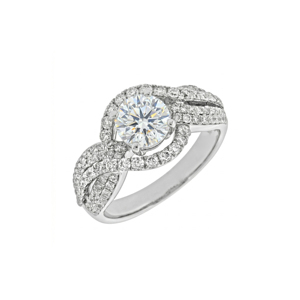 Bague de mariage personnalisée en or massif S925/10K/14K/18K avec diamant rond brillant de 1 carat de qualité VVS-VS cultivé en laboratoire - Product Image 1