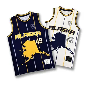 Groothandel Custom Leeg Basketbal Jerseys Sublimatie Polyester Ontwerp Uw Basketbal Uniform