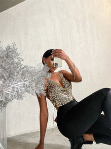 Top Corto de Verano con Lentejuelas Metálicas para Mujer, Sexy, Brillante, Textura Metálica, Tirantes, Espalda Descubierta, Bralette, Camisola - Product Image 4