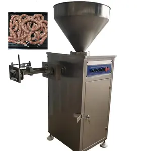 Industrial Automatic Big Sausage Stuffing Fill Twist Maker Sausages Filler Stuffer Make Machine Price