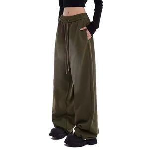 Prix de gros – Pantalon de jogging 100 % coton pour homme, haute qualité, en molleton, pour la gym et la détente, style empilé - Product Image 6