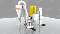 Carbonate de calcium en verre de talc de pyrophyllite de système entièrement automatisé rectifiant le moulin de Raymond
