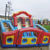 Obstacle et videur combinés gonflables Offre Spéciale de glissière pour l'amusement pour le château gonflable des enfants