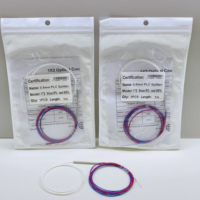 Produsen 1x2 pemisah FBT 5/95 rasio 0.9mm ukuran Mini tabung baja PLC untuk FTTH 1m kabel serat optik