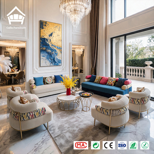 Colección de Sofás de Diseño Italiano, Conjunto de Sofás con Respaldo Geométrico Vibrante para Hoteles Boutique e <span class=keywords><strong>Interiores</strong></span> Residenciales de Alta Moda - Product Image 2