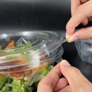 Cốc Tráng Miệng Mini Có Nắp Đậy Cốc Khai Vị Parfait Bằng Nhựa Trong Suốt Hình Tròn Bát Phục Vụ Tái Sử Dụng Nhỏ Hộp Đựng Salad - Product Image 4