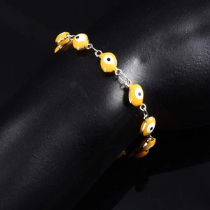 Bracelet en acier inoxydable de 6 mm de large avec chaîne œil turc, pour femme et fille, également utilisable comme bracelet de cheville, accessoires de bijoux d'été pour la main et le pied - Product Image 2
