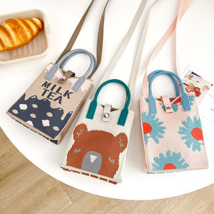 Nuova borsa coreana personalizzata Tote Bag Casual <span class=keywords><strong>per</strong></span> telefono <span class=keywords><strong>cellulare</strong></span> girasole - Product Image 5