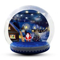 Boule à neige géante gonflable Grottes gonflables Taille humaine Location de boules à neige gonflables Grand globe gonflable de Noël neige