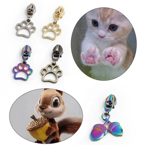 絶妙な5 #   ナイロン製多色メタルジッパースライダー、カスタムクリエイティブパターンジッパープル、衣類/バッグ用 - Product Image 4