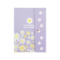 Carnet de planification personnalisé à couverture rigide, 3 volets, spirale, avec fermeture à bouton-pression, intercalaires, organisateur quotidien et hebdomadaire, journal
