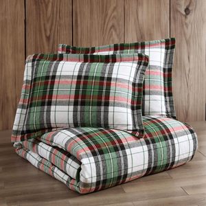 Juego <span class=keywords><strong>de</strong></span> Funda <span class=keywords><strong>de</strong></span> Edredón Navideña a <span class=keywords><strong>Cuadros</strong></span>, Ecológico, 100% Poliéster, para Decoración Festiva en el Hogar, Hotel o Dormitorio - Product Image 5
