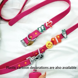 Waterproof Custom Luxury Adjustable Pvc <strong>Dog</strong> <strong>Collar</strong> and Leash Set Letter <strong>Dog</strong> <strong>Collar</strong> <strong>Charm</strong> - Product Image 2