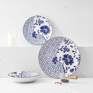 Juego de vajilla creativo con estampado de flores para restaurantes, hoteles, bodas, fiestas o como regalo - Product Image 1