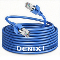 Harga grosir pabrik kabel Jumper RJ45 berlapis perak kawat CCA kabel Patch 5M CAT6 kabel jaringan Ethernet untuk penggunaan dalam ruangan
