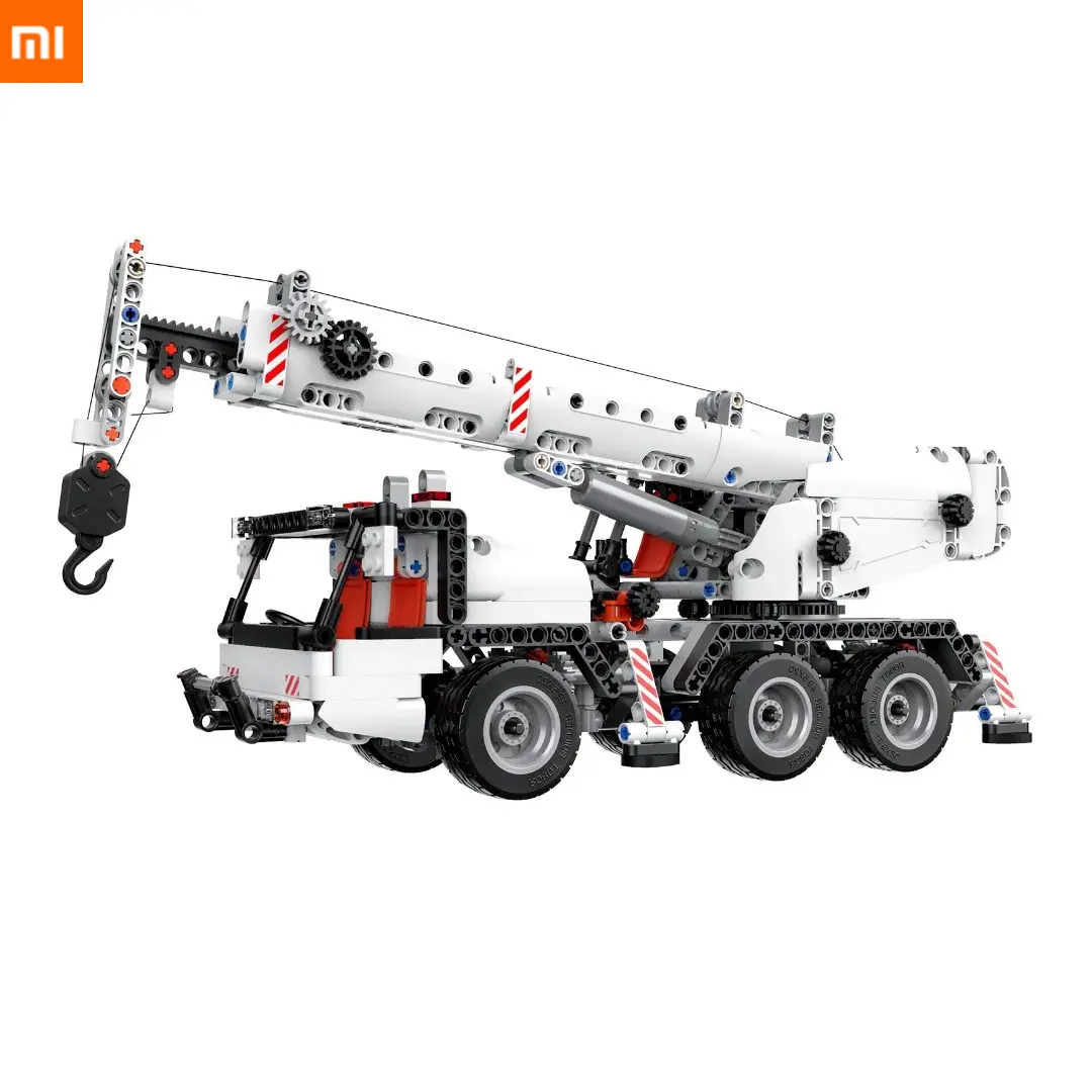 Xiaomi ONEBOT Building Blocks Miniature Engineering Crane Robot Educational DIY Toys Car Truck 360 Rotating Control Steering