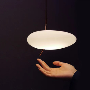 New Nordic Style Postmodern Pendant <b>Light</b> Luxury Bedroom <b>Dining</b> Room Fixture Creative Pebble Design Bedside <b>Light</b> Chandelier - Product Image 4